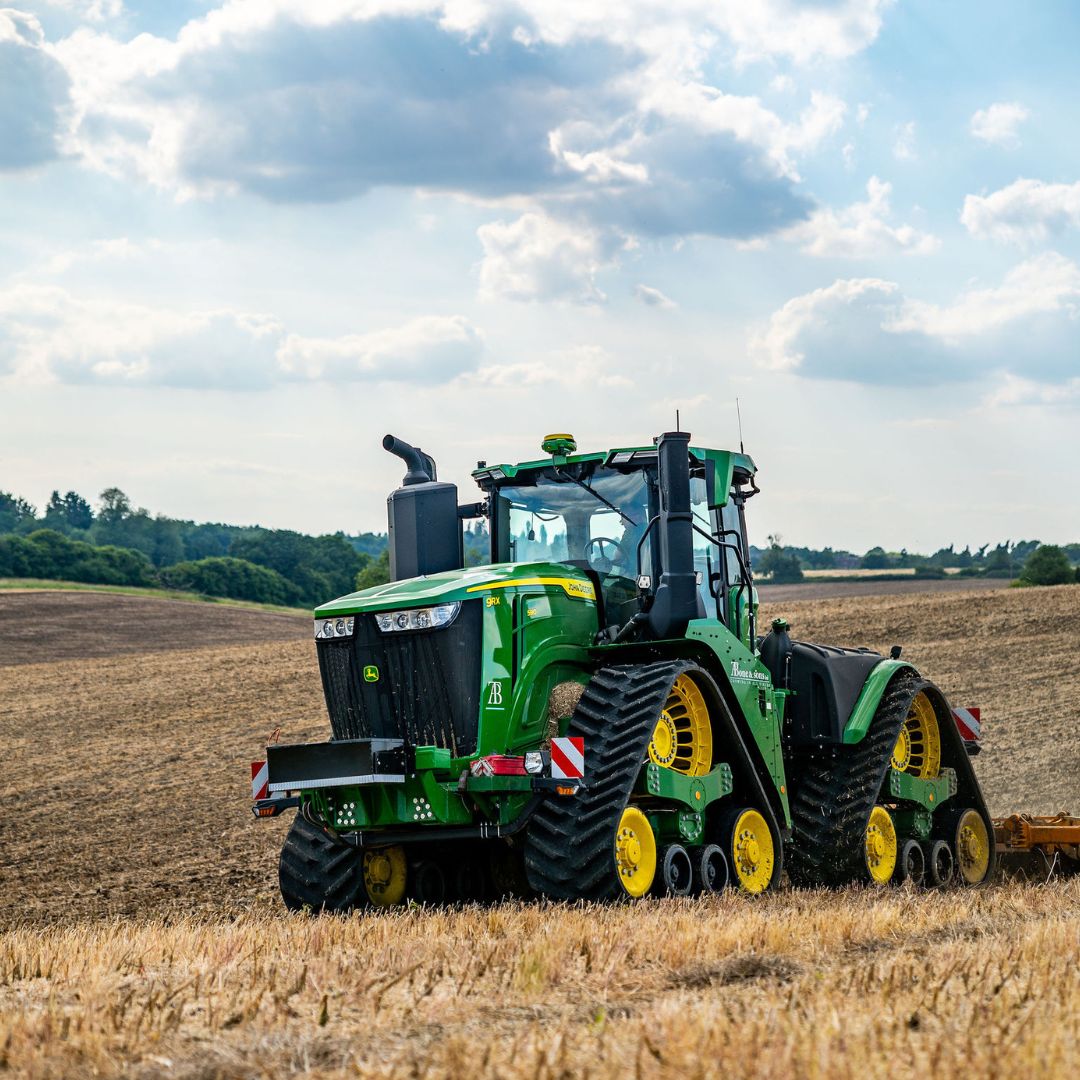 ATB tractor harvesting crops 